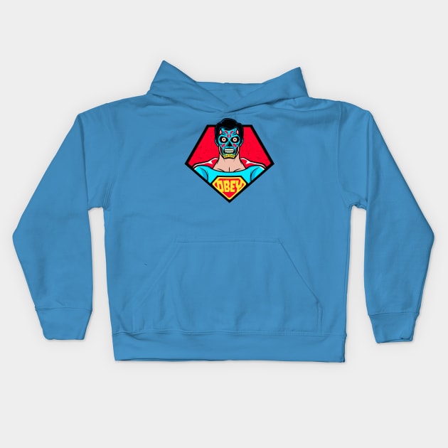 super obey Kids Hoodie by redwane